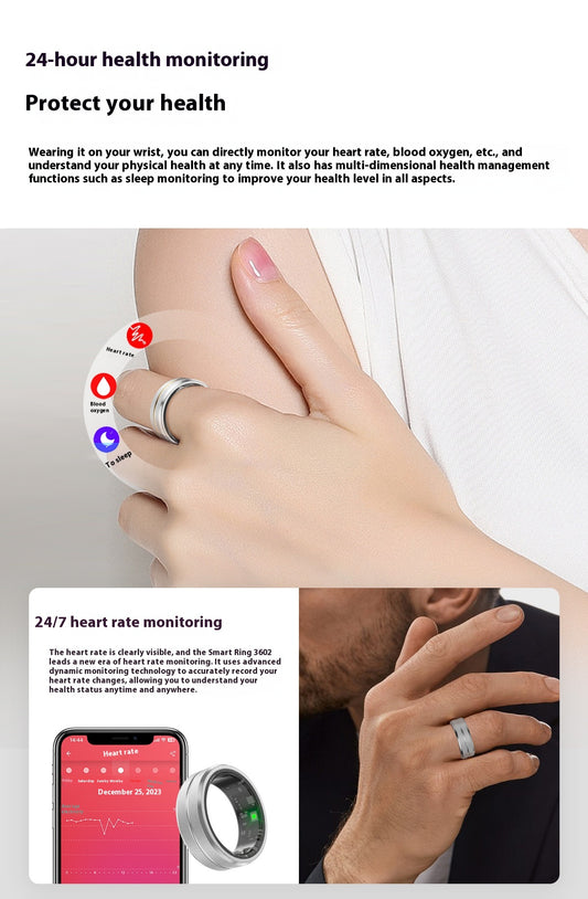 Smart Ring For Men & Women – Heart Rate & Blood Oxygen Monitoring