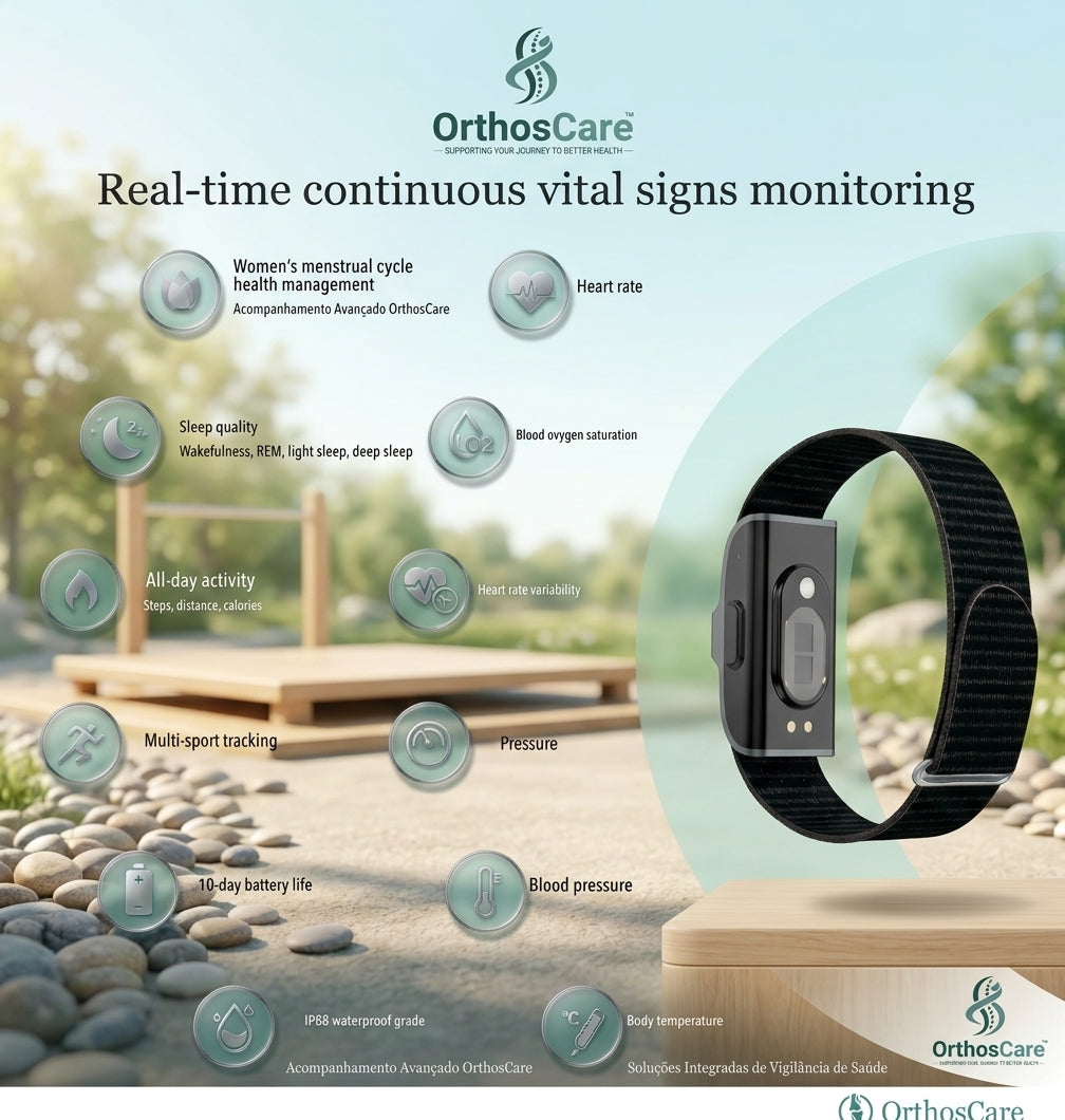 OrthosPulse Smart Fitness Bracelet – Multi-Functional Health & Sleep Tracker